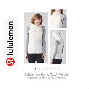 Lululemon Kanto Catch Me Vest. Angel Wing/Cream. Sz 12